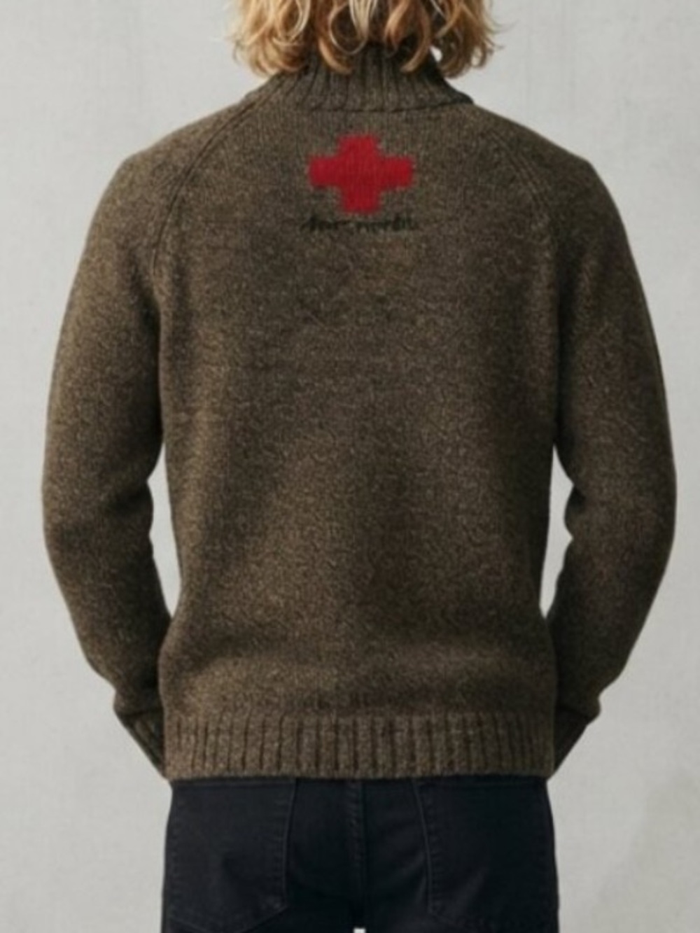 Abercrombie & Fitch vintage 90’s Y2K Cross Wool Sweater Medium 54983 - Picture 3 of 16